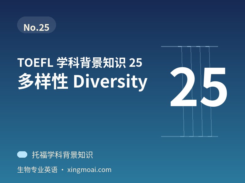 TOEFL 学科背景知识 25｜多样性 Diversity